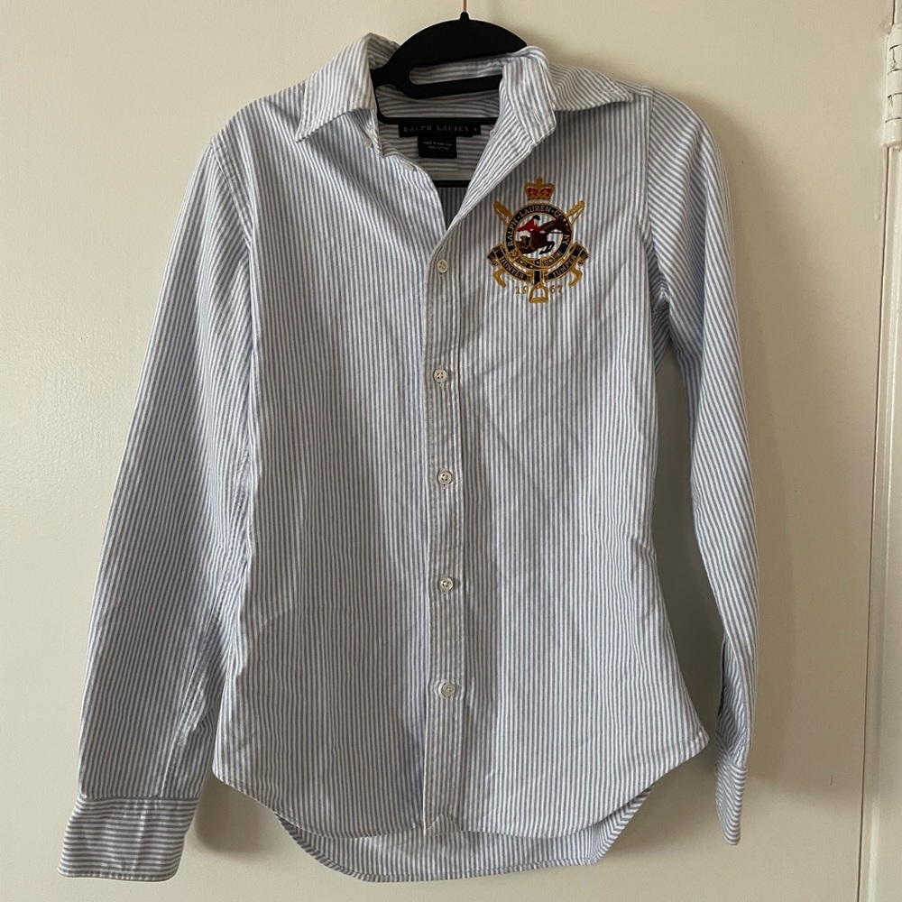 Ralph Lauren Button Down Top Size 4